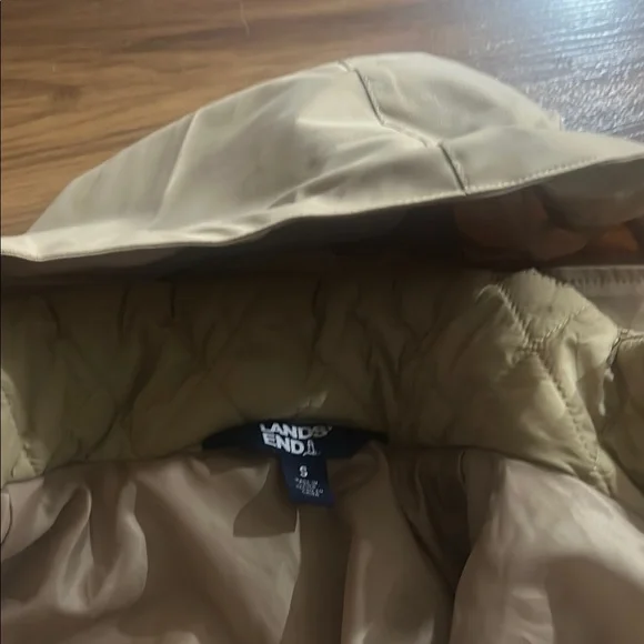 Women's Tan Hooded Jacket - Picture 9 of 11